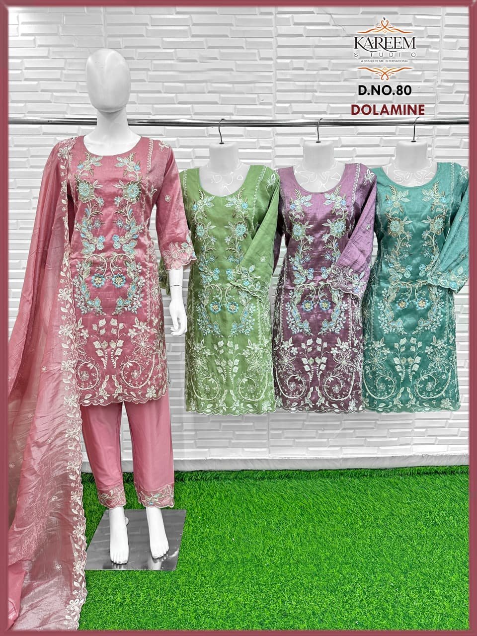 Georgette Anarkali with Beat and Border Work